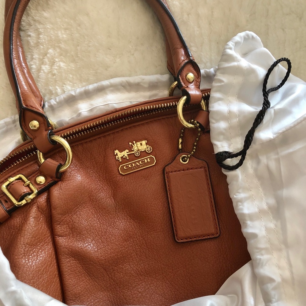 COACH Madison leather Lindsey satchel